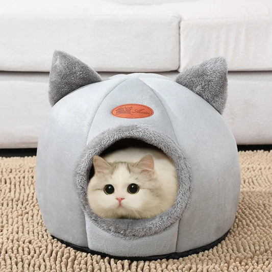 Neuer tiefer Schlafkomfort im Winter Katzenbett Eismatte Korb kleiner Hund Haus Haustierprodukte bequemes Zelt Höhle drinnen Cama Gato