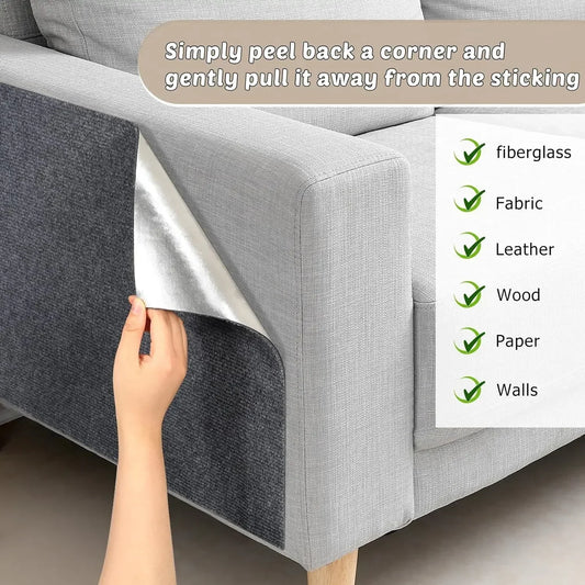 Tapis à gratter pour chat avec auto-adhésif, tapis à gratter pour chat, mur d'angle, bricolage, protection des meubles