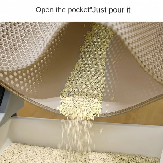 Polymère brûleur imperméable à double couche pour litière pour chat, grande taille, toilettes pour animaux de compagnie