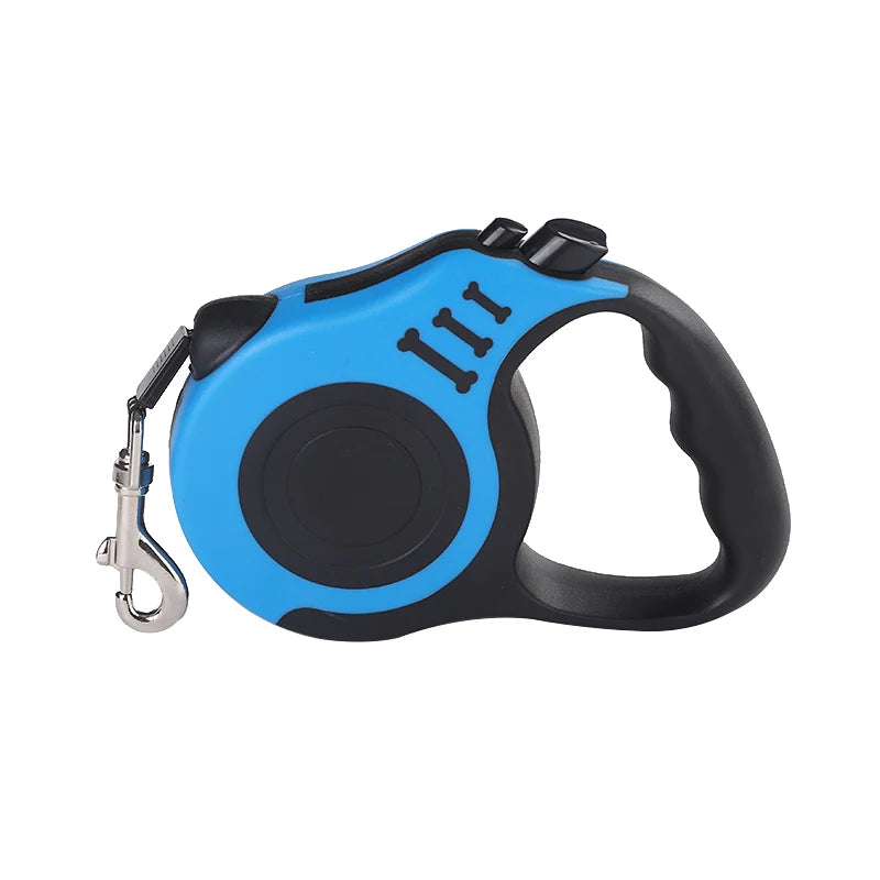 Hundeleine 3m 5m für kleine Hunde, Katzen, automatisch einziehbare, robuste Nylonleine für Welpen, Reisen, Outdoor, Spaziergänge, Wanderungen, Zugseil