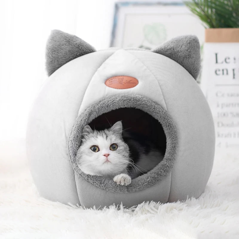 Neuer tiefer Schlafkomfort im Winter Katzenbett Eismatte Korb kleiner Hund Haus Haustierprodukte bequemes Zelt Höhle drinnen Cama Gato