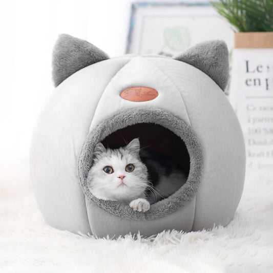 Neuer tiefer Schlafkomfort im Winter Katzenbett Eismatte Korb kleiner Hund Haus Haustierprodukte bequemes Zelt Höhle drinnen Cama Gato