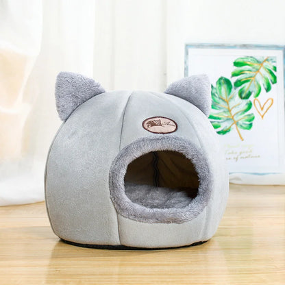 Neuer tiefer Schlafkomfort im Winter Katzenbett Eismatte Korb kleiner Hund Haus Haustierprodukte bequemes Zelt Höhle drinnen Cama Gato