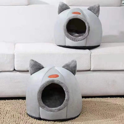 Neuer tiefer Schlafkomfort im Winter Katzenbett Eismatte Korb kleiner Hund Haus Haustierprodukte bequemes Zelt Höhle drinnen Cama Gato