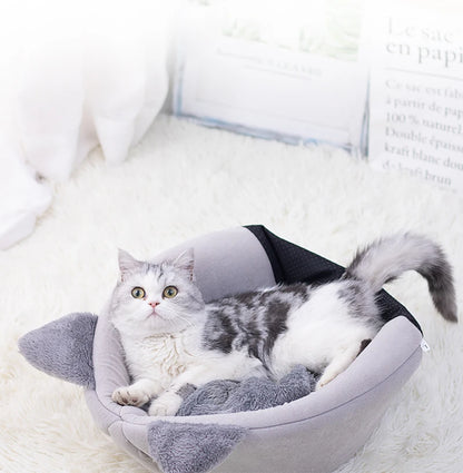 Neuer tiefer Schlafkomfort im Winter Katzenbett Eismatte Korb kleiner Hund Haus Haustierprodukte bequemes Zelt Höhle drinnen Cama Gato