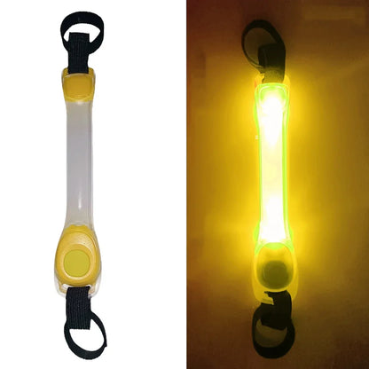 Leuchtendes Anti-Verlust-Sicherheitshalsband für Hunde, wasserdicht, mit mehrfarbigen Anhängern und blinkendem LED-Band für draußen, Sichtbarkeit bei Nacht