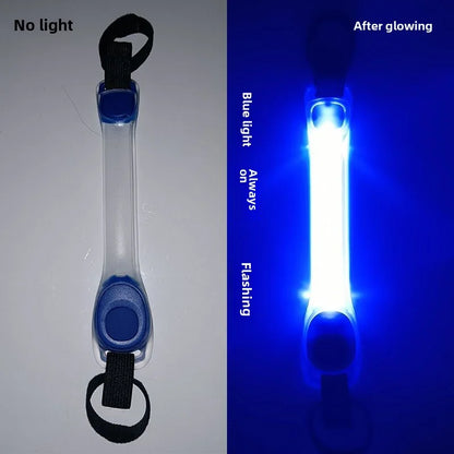 Leuchtendes Anti-Verlust-Sicherheitshalsband für Hunde, wasserdicht, mit mehrfarbigen Anhängern und blinkendem LED-Band für draußen, Sichtbarkeit bei Nacht