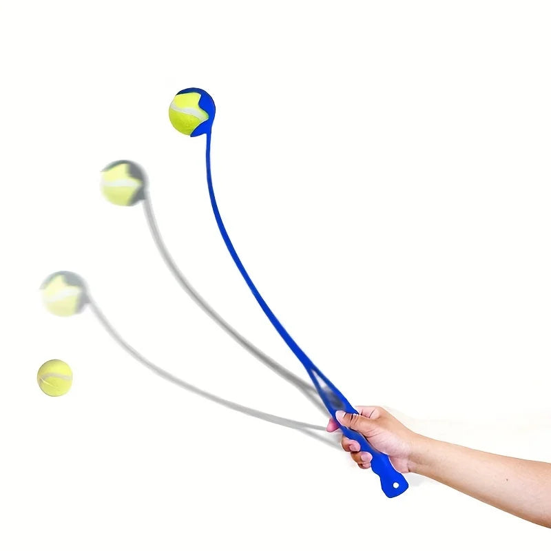 Tennisball-Wurfstock für Haustiere – Interaktives Outdoor-Hundetrainingsspielzeug, langlebiger Ballwerfer für Hundesport und Spieltraining
