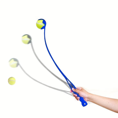 Tennisball-Wurfstock für Haustiere – Interaktives Outdoor-Hundetrainingsspielzeug, langlebiger Ballwerfer für Hundesport und Spieltraining