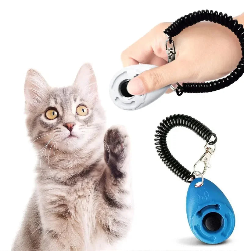 Hundetraining-Clicker, für Haustiere, Katze, Hund, Trainer, Verwendung für Katze, Welpe, Vögel, Pferde, Hilfe, verstellbare Handschlaufe, Klang, Schlüsselanhänger