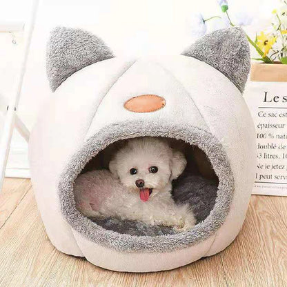 Neuer tiefer Schlafkomfort im Winter Katzenbett Eismatte Korb kleiner Hund Haus Haustierprodukte bequemes Zelt Höhle drinnen Cama Gato