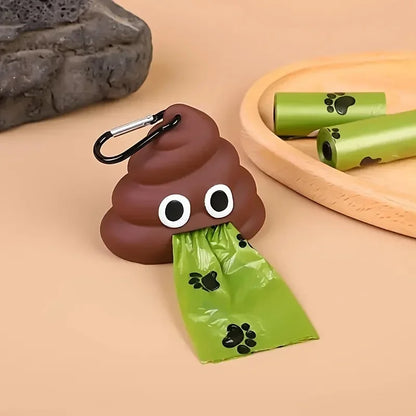 Hundetoilettenbeutelspender, kreatives Haustierprodukt, Müllbeutel, tragbarer Müllbehälterhalter für die Haustierkotreinigung, 1 Stück
