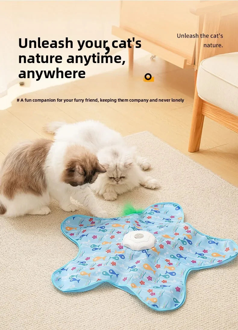 Elektrisches Katzenspielzeug, drehbar, selbstanregend und gegen Langeweile, automatischer Smart-Katzenstock, lustiger Sport, Verbrauch