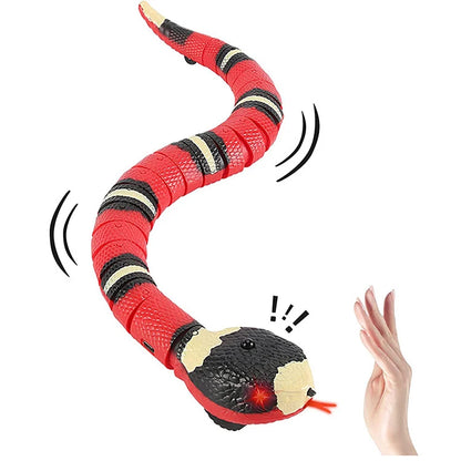Automatisches Katzenspielzeug, intelligentes interaktives Sensorspielzeug, Schlange, USB-Ladefunktion, Katzenzubehör, Haustierspiel