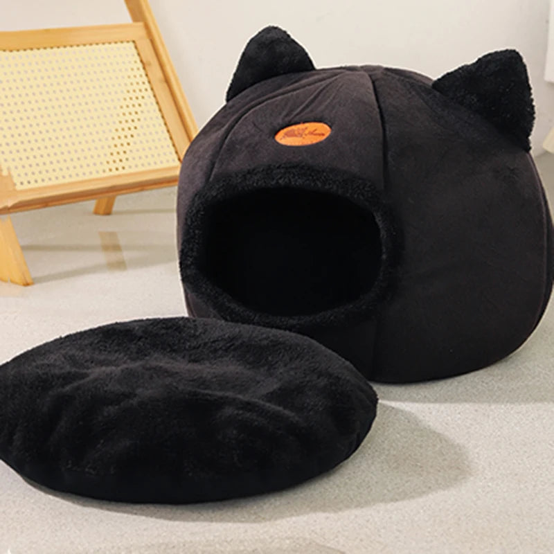 Neuer tiefer Schlafkomfort im Winter Katzenbett Eismatte Korb kleiner Hund Haus Haustierprodukte bequemes Zelt Höhle drinnen Cama Gato