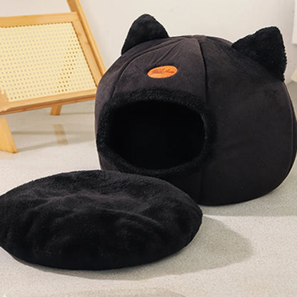 Neuer tiefer Schlafkomfort im Winter Katzenbett Eismatte Korb kleiner Hund Haus Haustierprodukte bequemes Zelt Höhle drinnen Cama Gato