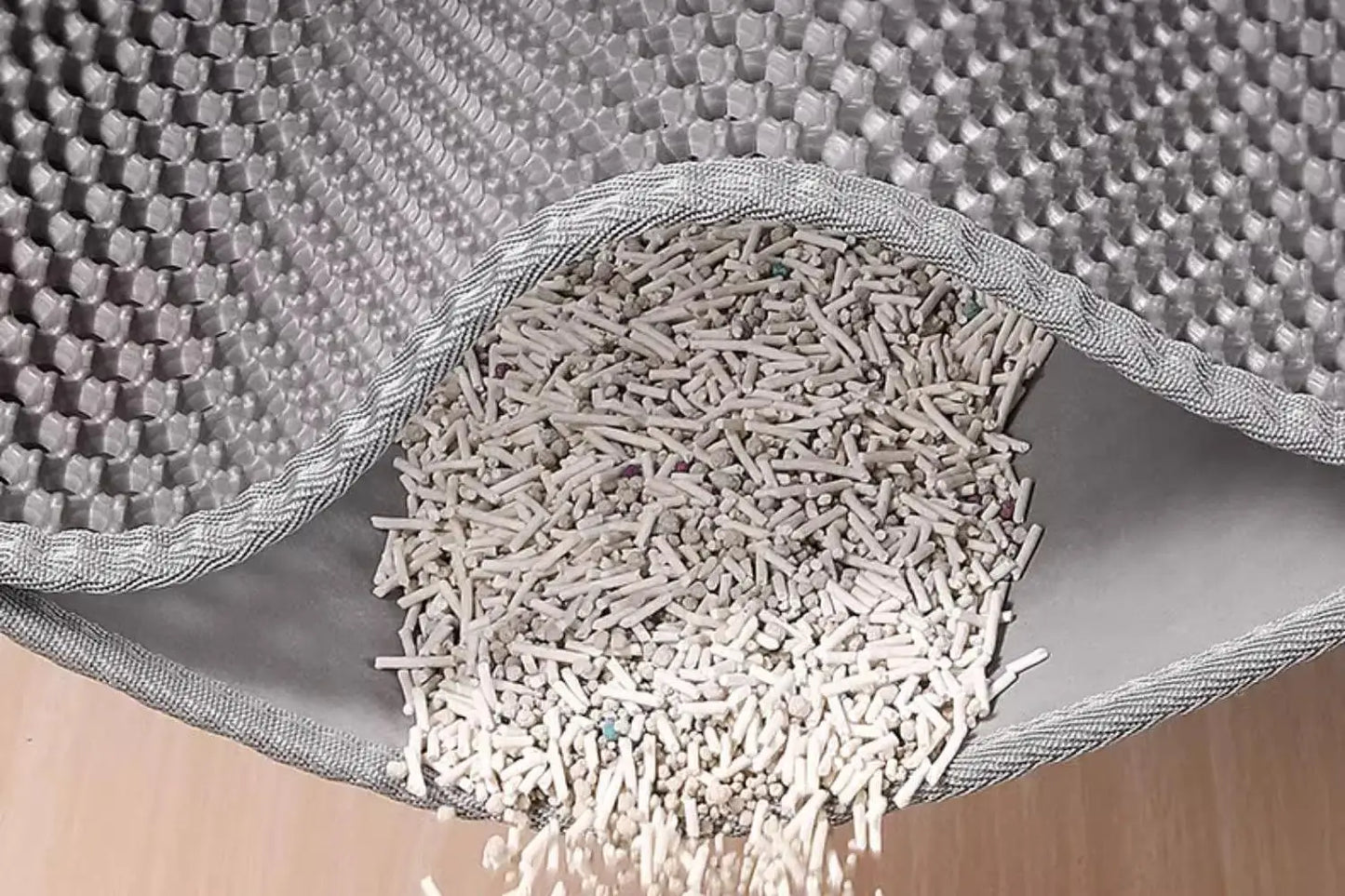 Extragroße Katzenstreumatte, robust, wasserdicht, 2-lagig, rutschfest, waschbar, Bodenschutz für Haustiere, Katzentoilette, Sandstopper