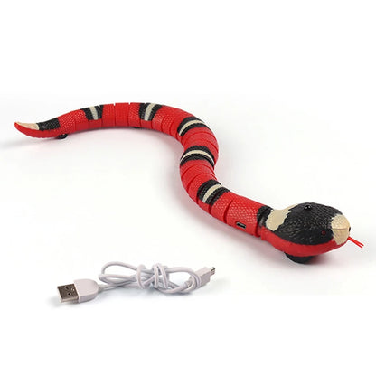 Automatisches Katzenspielzeug, intelligentes interaktives Sensorspielzeug, Schlange, USB-Ladefunktion, Katzenzubehör, Haustierspiel