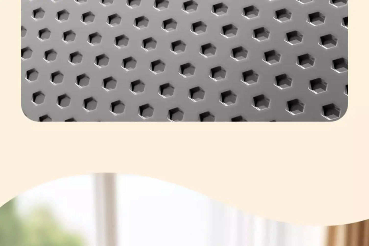 Extragroße Katzenstreumatte, robust, wasserdicht, 2-lagig, rutschfest, waschbar, Bodenschutz für Haustiere, Katzentoilette, Sandstopper