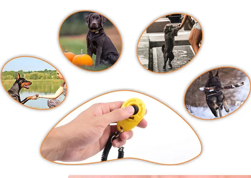 Hundetraining-Clicker, für Haustiere, Katze, Hund, Trainer, Verwendung für Katze, Welpe, Vögel, Pferde, Hilfe, verstellbare Handschlaufe, Klang, Schlüsselanhänger