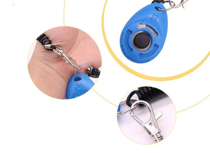 Hundetraining-Clicker, für Haustiere, Katze, Hund, Trainer, Verwendung für Katze, Welpe, Vögel, Pferde, Hilfe, verstellbare Handschlaufe, Klang, Schlüsselanhänger
