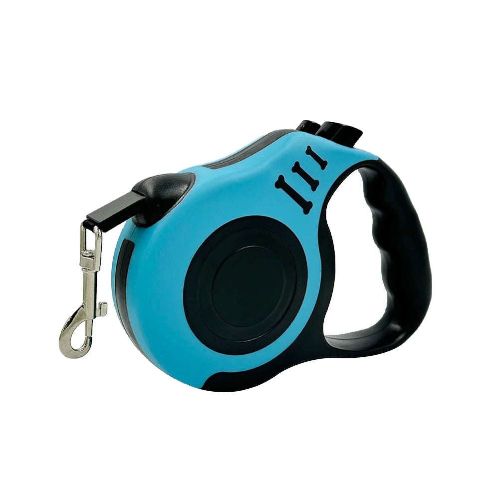 Hundeleine 3m 5m für kleine Hunde, Katzen, automatisch einziehbare, robuste Nylonleine für Welpen, Reisen, Outdoor, Spaziergänge, Wanderungen, Zugseil