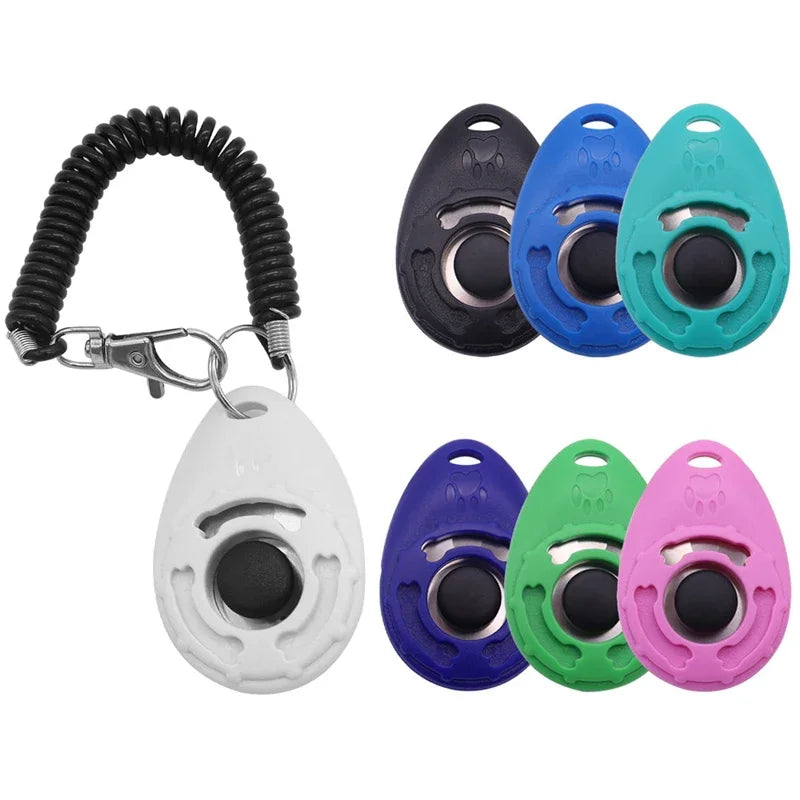 Hundetraining-Clicker, für Haustiere, Katze, Hund, Trainer, Verwendung für Katze, Welpe, Vögel, Pferde, Hilfe, verstellbare Handschlaufe, Klang, Schlüsselanhänger