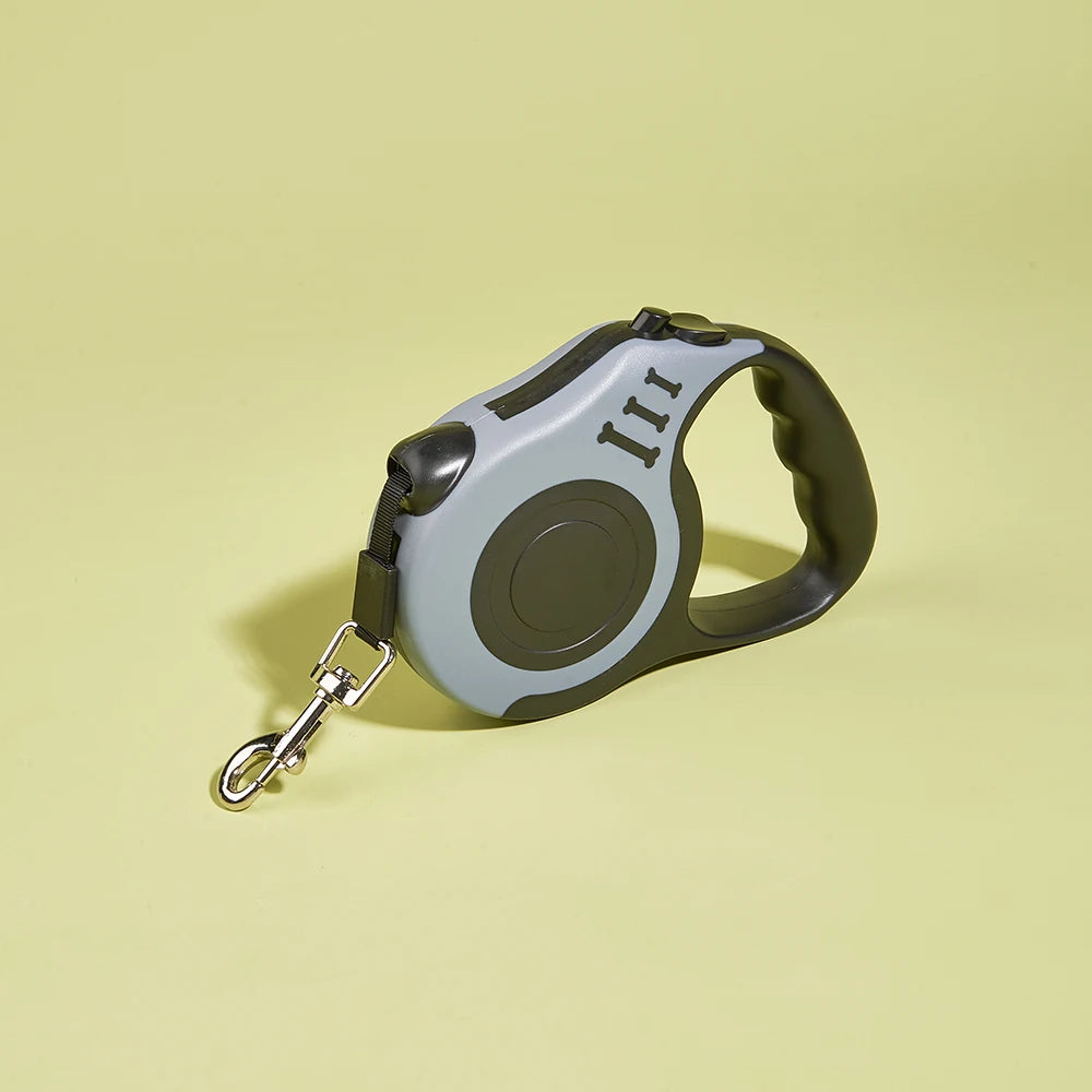 Hundeleine 3m 5m für kleine Hunde, Katzen, automatisch einziehbare, robuste Nylonleine für Welpen, Reisen, Outdoor, Spaziergänge, Wanderungen, Zugseil