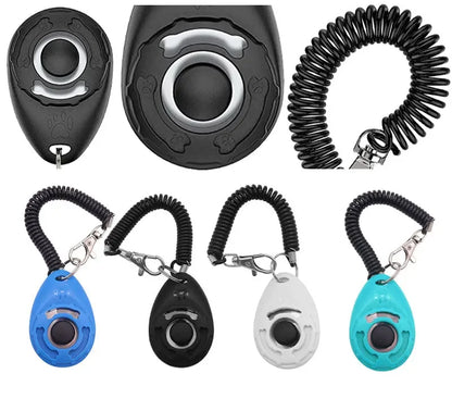 Hundetraining-Clicker, für Haustiere, Katze, Hund, Trainer, Verwendung für Katze, Welpe, Vögel, Pferde, Hilfe, verstellbare Handschlaufe, Klang, Schlüsselanhänger