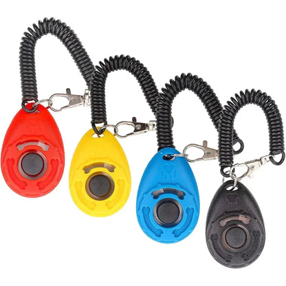Hundetraining-Clicker, für Haustiere, Katze, Hund, Trainer, Verwendung für Katze, Welpe, Vögel, Pferde, Hilfe, verstellbare Handschlaufe, Klang, Schlüsselanhänger