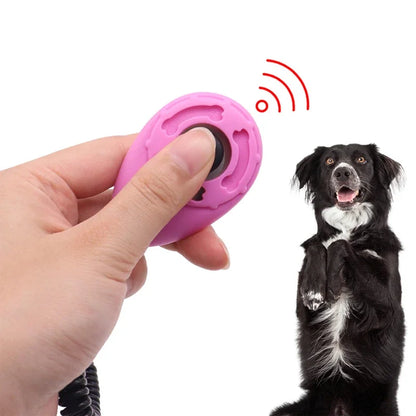 Hundetraining-Clicker, für Haustiere, Katze, Hund, Trainer, Verwendung für Katze, Welpe, Vögel, Pferde, Hilfe, verstellbare Handschlaufe, Klang, Schlüsselanhänger