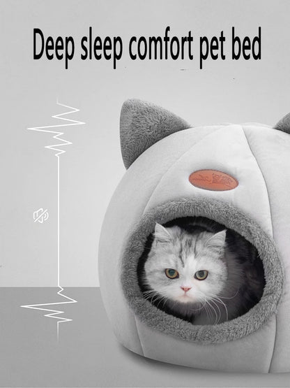 Neuer tiefer Schlafkomfort im Winter Katzenbett Eismatte Korb kleiner Hund Haus Haustierprodukte bequemes Zelt Höhle drinnen Cama Gato