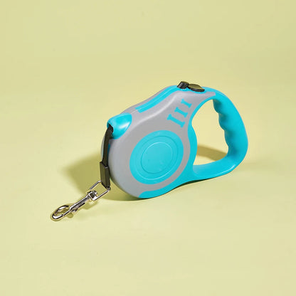 Hundeleine 3m 5m für kleine Hunde, Katzen, automatisch einziehbare, robuste Nylonleine für Welpen, Reisen, Outdoor, Spaziergänge, Wanderungen, Zugseil