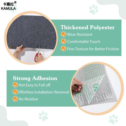 Selbstklebende Katzenkratzmatte, Katzenkratzpad, Eckwand, DIY, Möbelschutz
