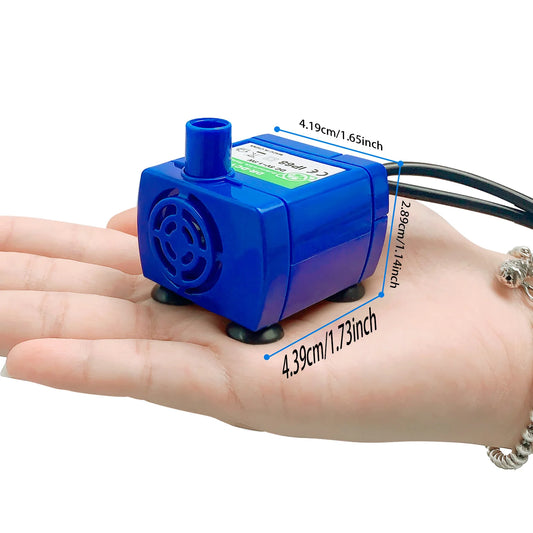 Katzenwasserspenderpumpe, Haustierwasserspenderpumpe, USB-Ersatzpumpe, Tauchmotor, Edelstahl-Haustierwasserspender-Zubehör