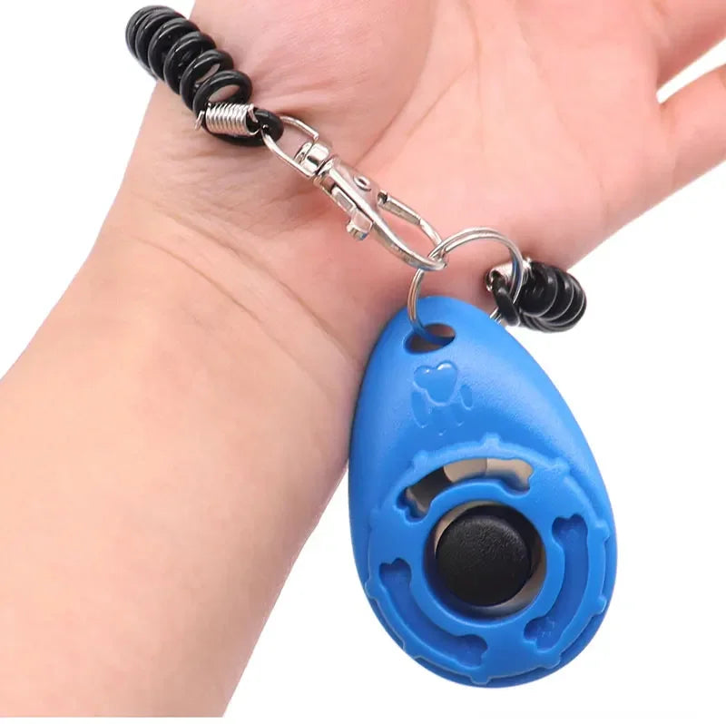 Hundetraining-Clicker, für Haustiere, Katze, Hund, Trainer, Verwendung für Katze, Welpe, Vögel, Pferde, Hilfe, verstellbare Handschlaufe, Klang, Schlüsselanhänger