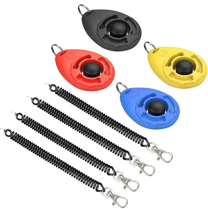 Hundetraining-Clicker, für Haustiere, Katze, Hund, Trainer, Verwendung für Katze, Welpe, Vögel, Pferde, Hilfe, verstellbare Handschlaufe, Klang, Schlüsselanhänger