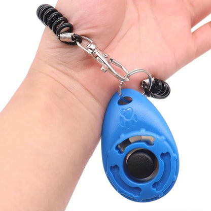 Hundetraining-Clicker, für Haustiere, Katze, Hund, Trainer, Verwendung für Katze, Welpe, Vögel, Pferde, Hilfe, verstellbare Handschlaufe, Klang, Schlüsselanhänger