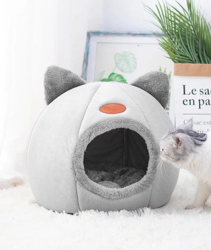 Neuer tiefer Schlafkomfort im Winter Katzenbett Eismatte Korb kleiner Hund Haus Haustierprodukte bequemes Zelt Höhle drinnen Cama Gato