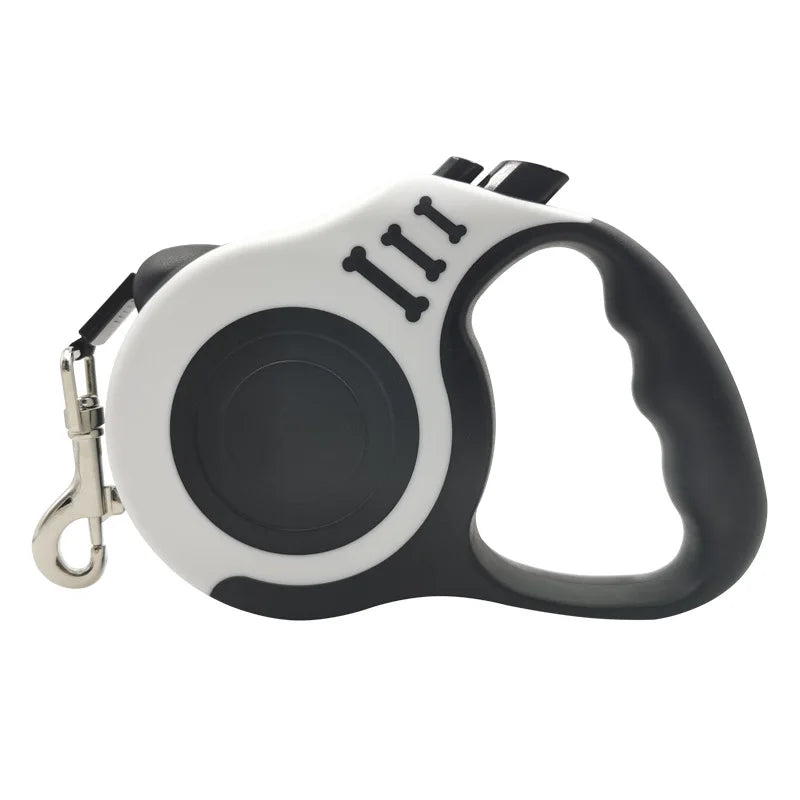 Hundeleine 3m 5m für kleine Hunde, Katzen, automatisch einziehbare, robuste Nylonleine für Welpen, Reisen, Outdoor, Spaziergänge, Wanderungen, Zugseil
