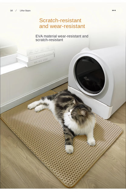 Katzentoilette-Matte, wasserdicht, doppellagig, Haustier-Katzenklo, Haustier-Toilette, rutschfest, Sand, waschbar, Haustier-Reinigung