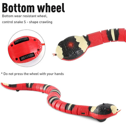 Automatisches Katzenspielzeug, intelligentes interaktives Sensorspielzeug, Schlange, USB-Ladefunktion, Katzenzubehör, Haustierspiel