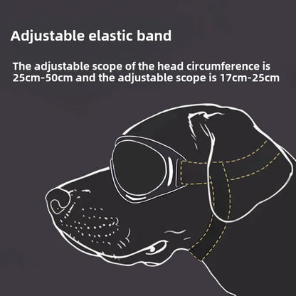 Verstellbare Sonnenbrille für Haustiere, UV-Schutz, Augenschutz, schwarz, vielseitig einsetzbar, Zubehör für Haustierhunde